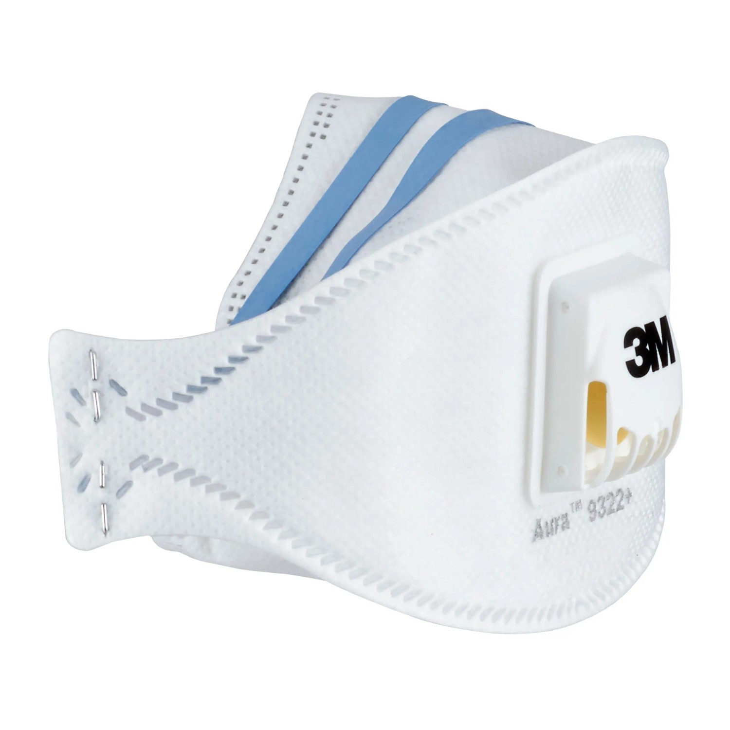 3M Aura Maske 9322+ für Hand- und Maschinenschleifen, Atemschutzmaske mit Ventil.