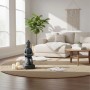 Relaxdays Buddha Figur Polyresin Grau Wetterfest Frostsicher 43 cm x 16 cm x 15 cm_3