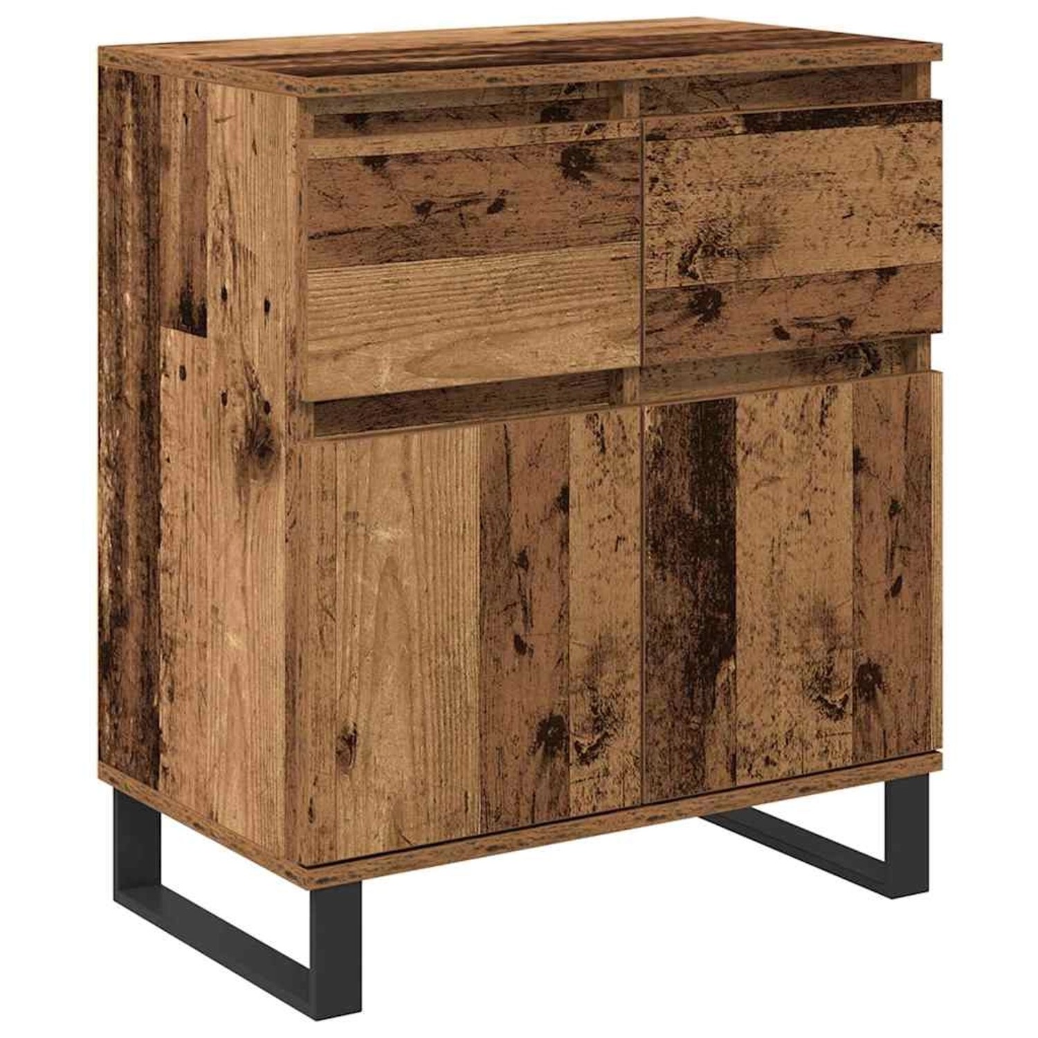 vidaXL Sideboard Altholz 60 x 35 x 70 cm Verbundholz und Eisen 881741 günstig online kaufen