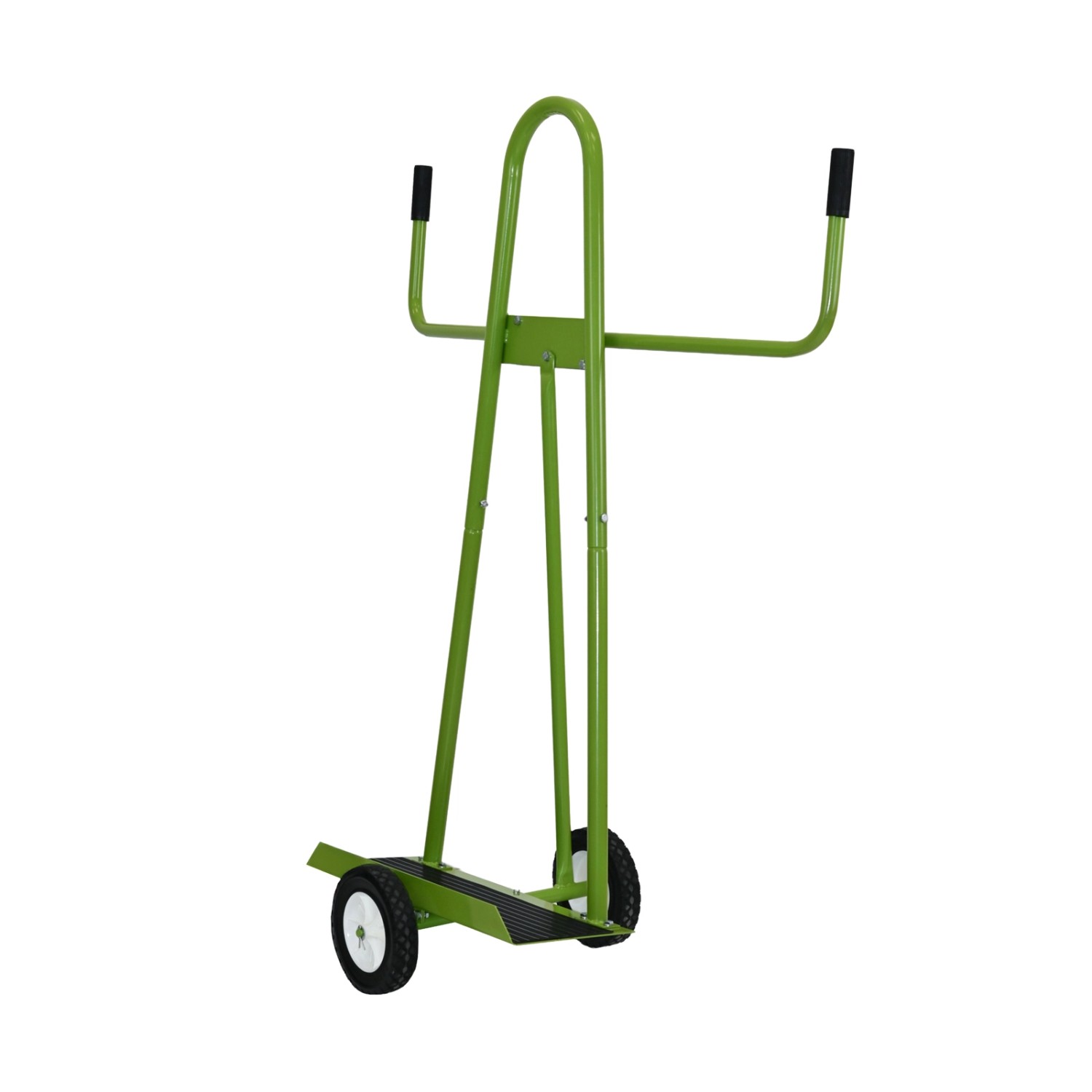 TRUTZHOLM Plattenwagen Stahl Tragkraft 300 kg Gummierte Auflage Vollgummiräder Grün