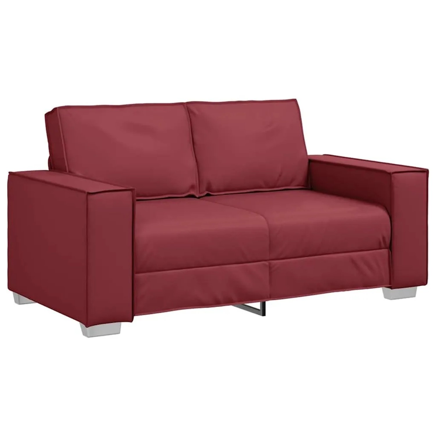 vidaXL Sofa Weinrot 160 x 80 x 84 cm Stoff 4105048