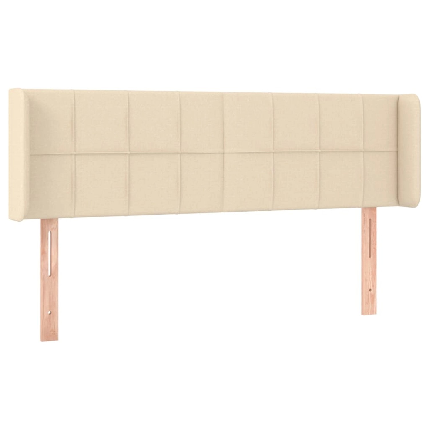 vidaXL LED Kopfteil Creme 147x16x78/88 cm Stoff 3123239