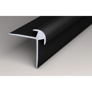 Schwarzes Außeneckprofil aus Aluminium (265 cm) für Rock the Wall Wandpaneele.