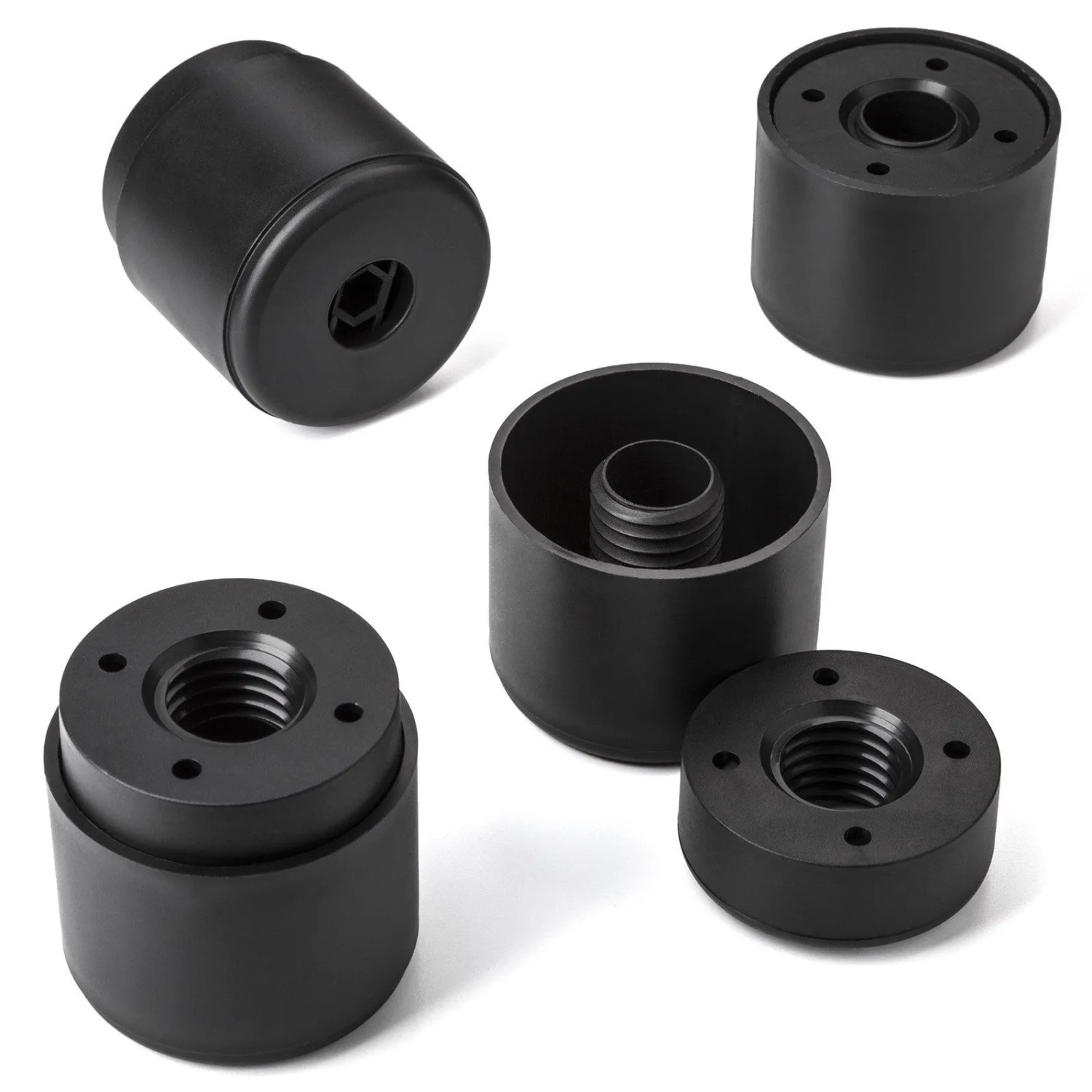 SOTECH Möbelfüße HOTEL Rund Groß Ø55 mm Höhenverstellbar von 44 Bis 54 mm