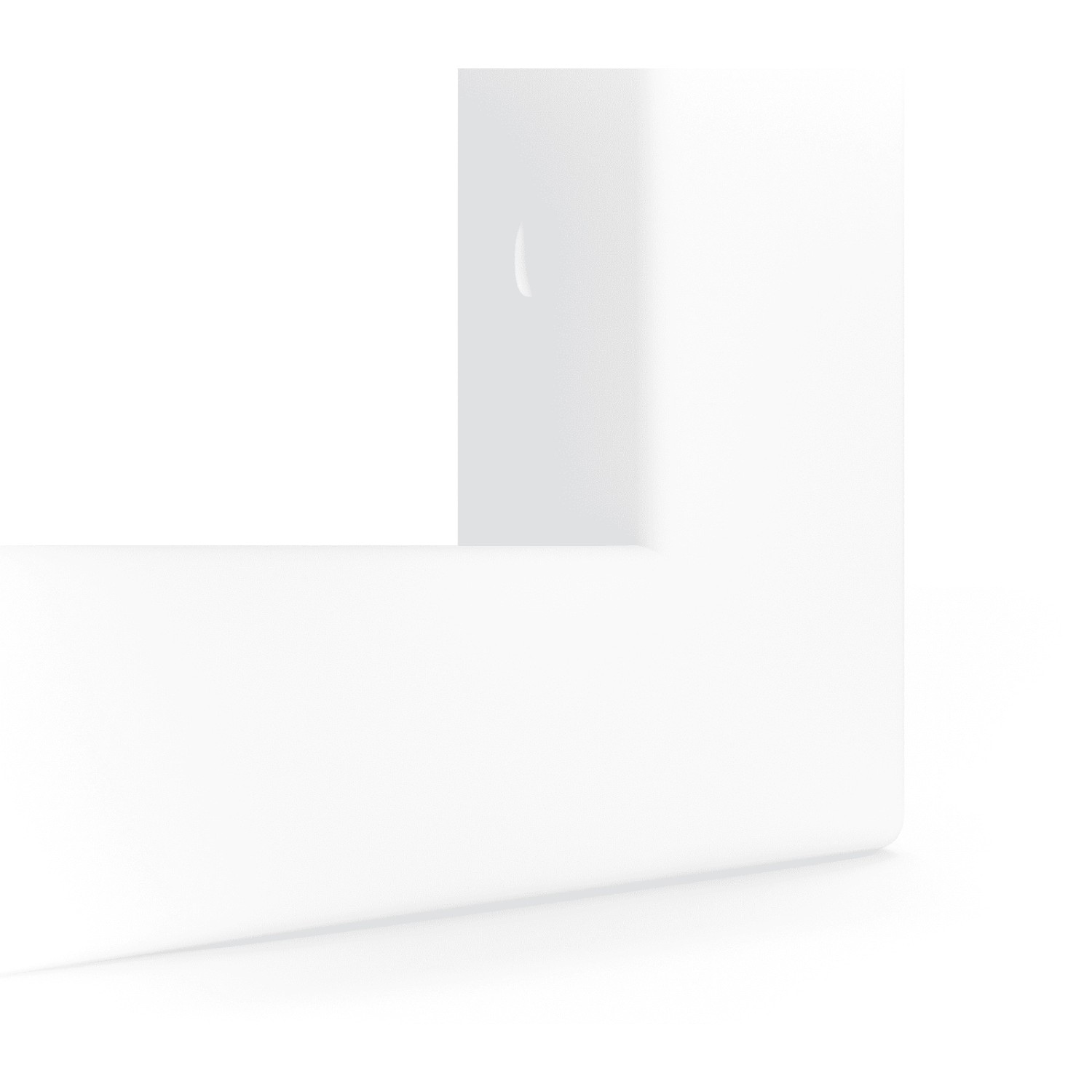 HEVVA Waschtischhalterung RHEIN 10 cm Hoch 45 cm Tief 1 Halter Weiß_7