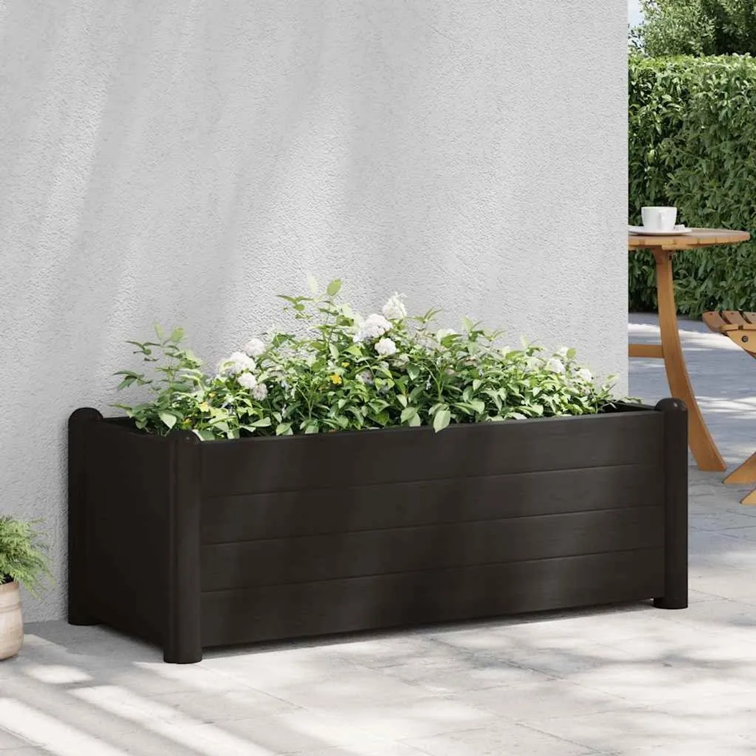 Furnicato Garten-hochbeet Pp Anthrazit 100x43x35 Cm