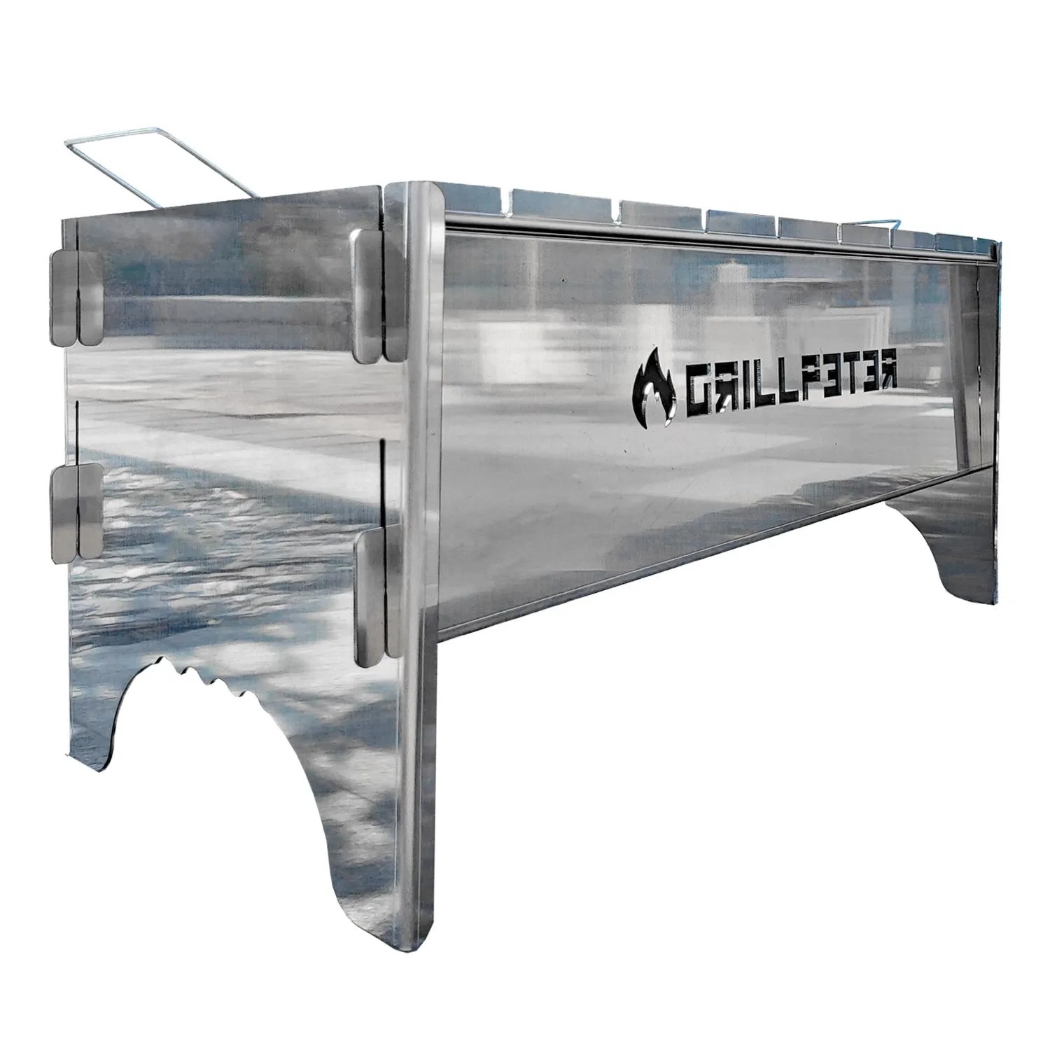 Grillpeter Mangal Anar Deluxe 2mm Campinggrill aus Edelstahl Schaschlikgrill_8