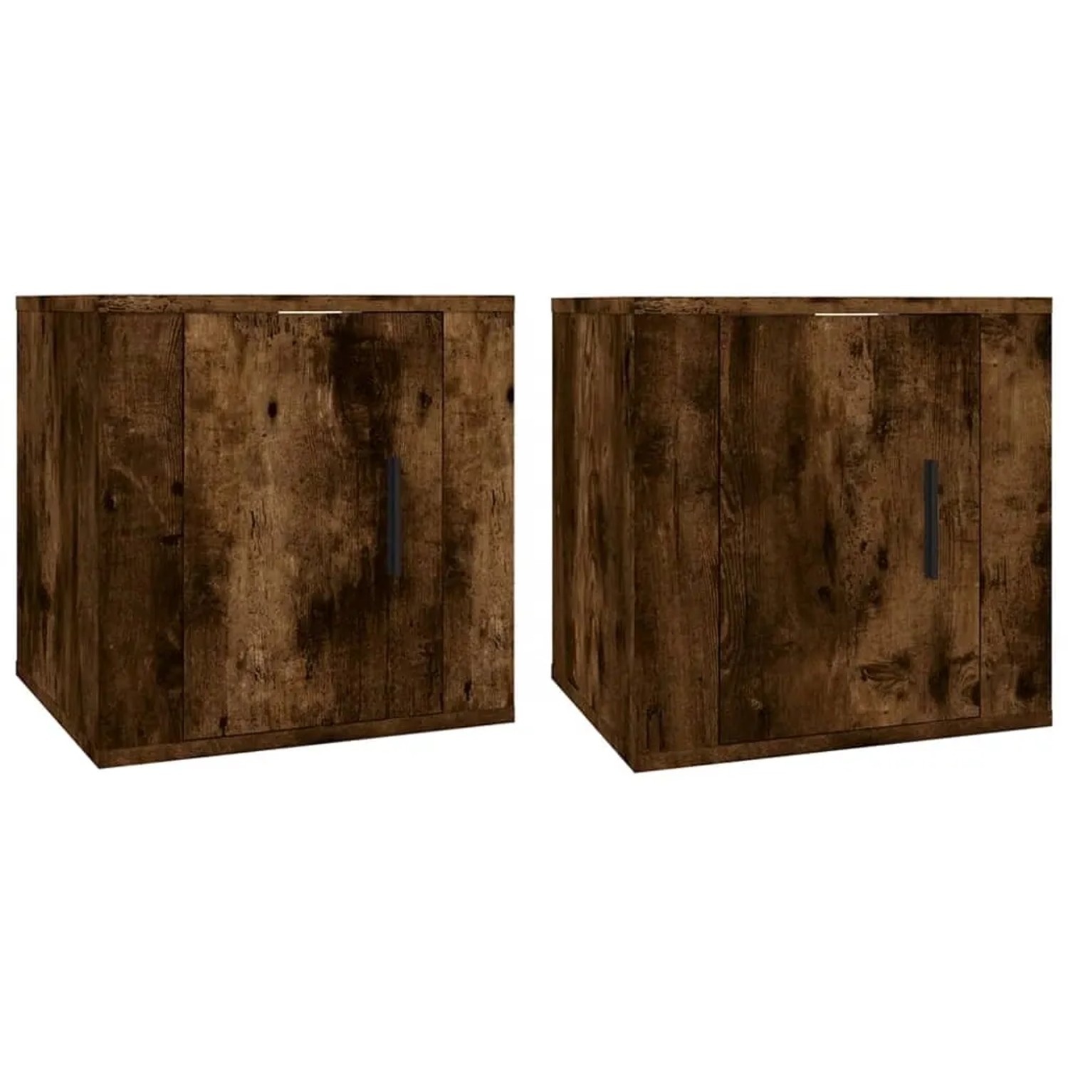 vidaXL TV-Wandschränke 2 Stk Räuchereiche 40x34,5x40 cm 816651