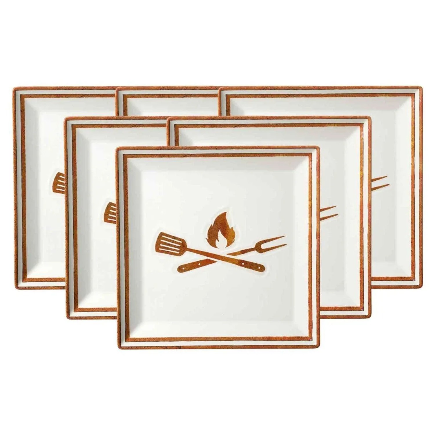 Ritzenhoff & Breker Rusty Speiseteller 26 x 26 cm 6er Set