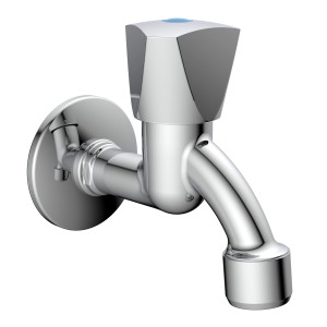 Kirchhoff Auslaufventil mit Haubengriff, 21 mm (1/2AG) x M22, Chrom.