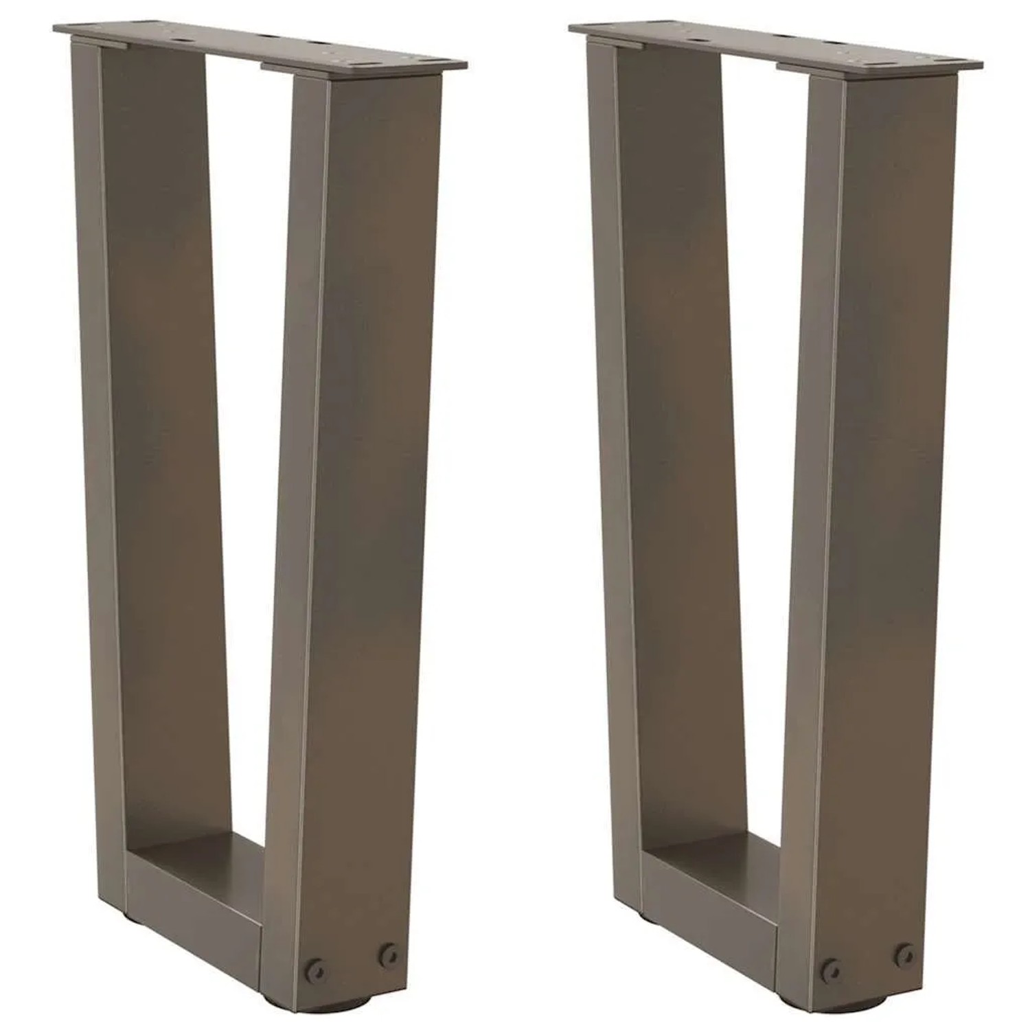 vidaXL Couchtischbeine V-Form 2 Stk Naturstahl 28x42-43,3 cm Stahl 4012623 günstig online kaufen