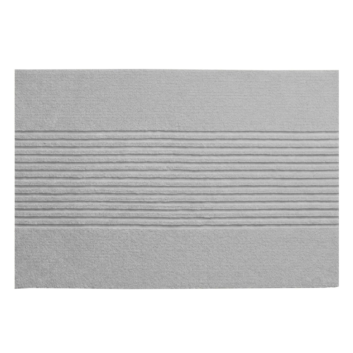Floordirekt Schmutzfangmatte CIRCA Waschbar Rutschfest TPE-Rücken Grau Streifen 40 x 60 cm