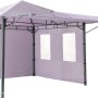 Tepro Seitenteil-Set Lehua/Waya, Lavendel, 2-teilig: 1 geschlossen, 1 mit Fenstern, für Pavillon.