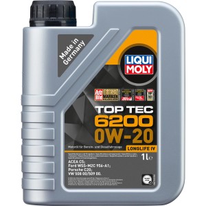 Liqui Moly Top Tec 6200 0W-20 Motoröl, 1 Liter Gebinde.