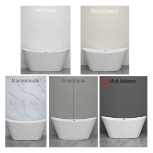 Duschrückwand-Set in verschiedenen Farben und Mustern als Wandverkleidung für das Badezimmer.