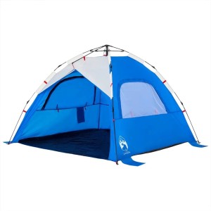vidaXL Strandzelt 3 Personen Azurblau Quick Release Wasserdicht 4005314