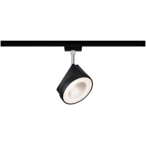 Paulmann URail LED-Spot Arena, schwarz matt/chrom, 14W, 2700K, dimmbar.