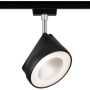 Paulmann URail LED-Spot Arena, schwarz matt/chrom, 14W, 2700K, dimmbar.