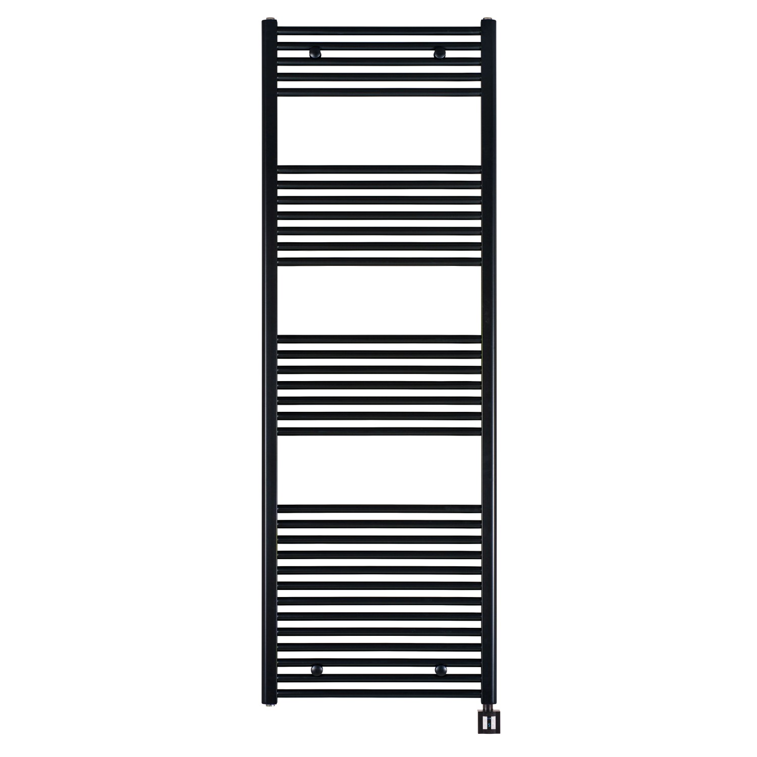 anapont Elektrischer SCHWARZ Badheizkörper 1775x600 Handtuchheizkörper Badheizung Elektrisch Timer Thermostat Handtuchh...