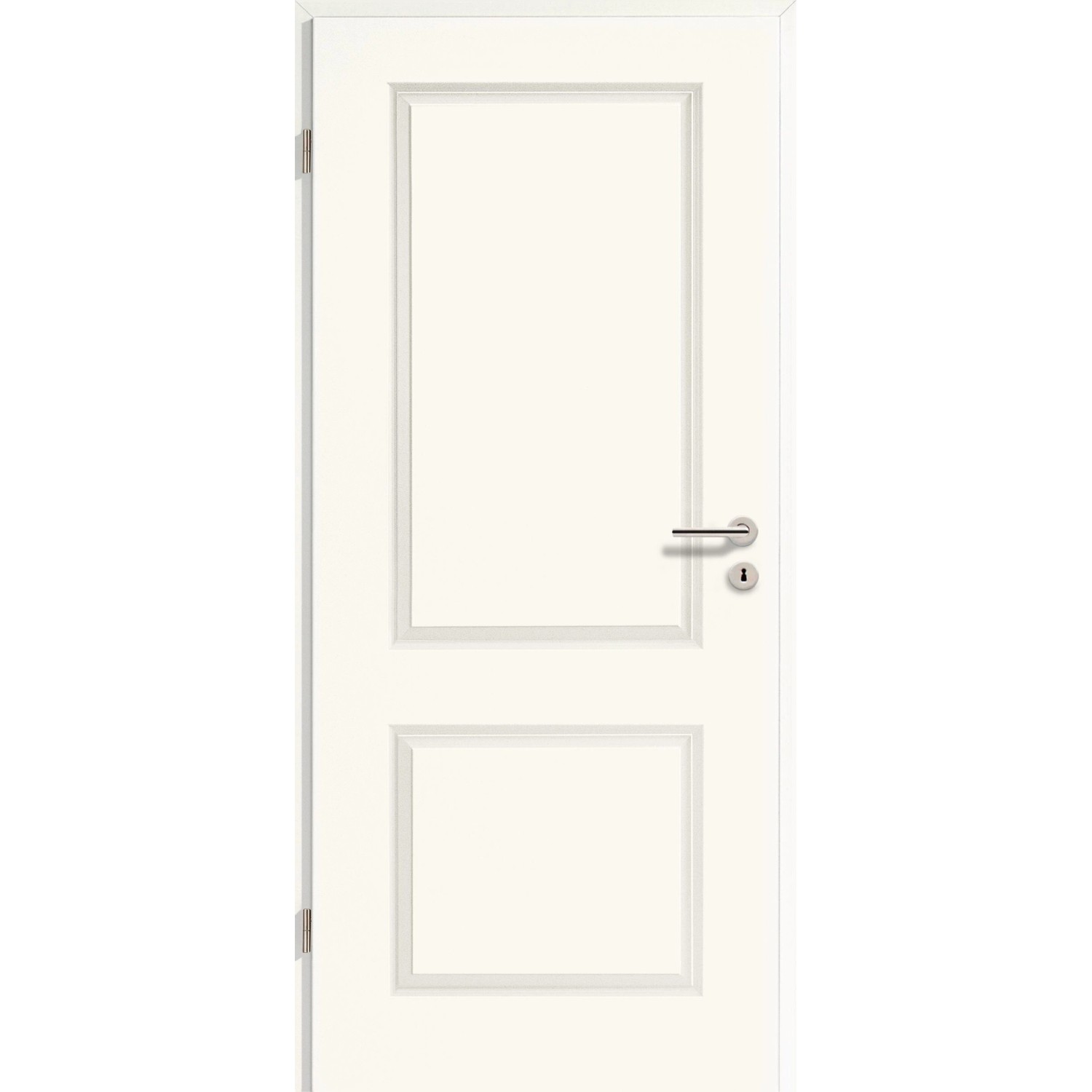 GetaDoor Zimmertür 4002 Brillant Classic Weißlack 86 cm x 198,5 cm Anschlag L