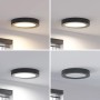 PRIOS LED Deckenleuchte Edwina 9917074 Modern in Schwarz aus Aluminium 1-flammig Badezimmerleuchte_3