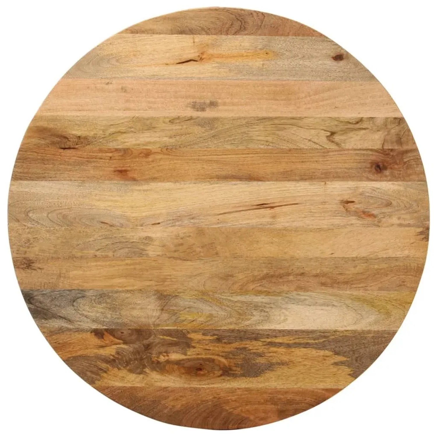 VidaXL Tischplatte Ø 80x2, 5 Cm Rund Massivholz Mango 370066