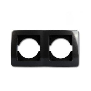 TEM EKONOMIK 2-Fach UP Rahmen Horizontal Anthrazit