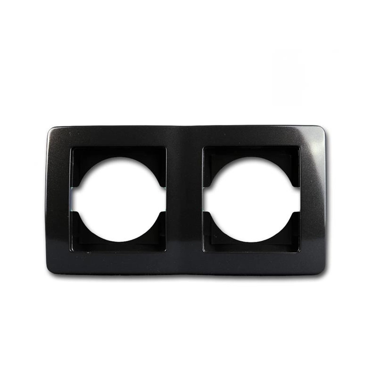 TEM EKONOMIK 2-Fach UP Rahmen Horizontal Anthrazit