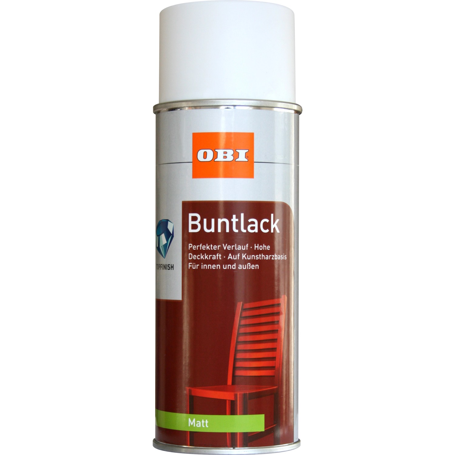 OBI Buntlack Spray RAL 9010 Reinweiß matt 400 ml
