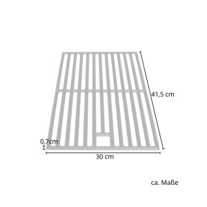 Taino Grillrost aus Gusseisen, Ersatzrost für Gasgrill, 41,5x30cm, Zubehör für perfekte Hitzeverteilung.
