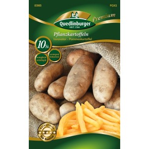 Quedlinburger Pflanzkartoffeln Innovator, vorwiegend festkochend, für Pommes und Ofenkartoffeln.