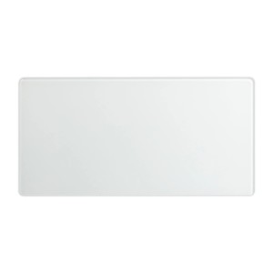 Relaxdays Glas Magnetboard Sicherheitsglas Weiß Magnetisch 20 cm x 40 cm