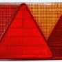 Stema Leuchtenglas Multipoint IV rechts, Ersatzglas für Autoanhänger Rückleuchte, rot/gelb.