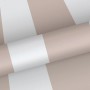 Sanders & Sanders Vliestapete auf Rolle mit breiten Streifen in Altrosa und Weiß. Moderne Wandgestaltung.