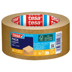 Tesa Pack Papier Standard Packband 50 m x 50 mm