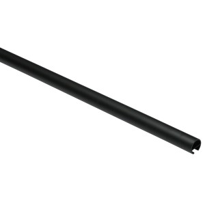 Schwarze Gardinia Memphis Gardinenstange mit Innenlauf, Ø 16 mm, 200 cm.