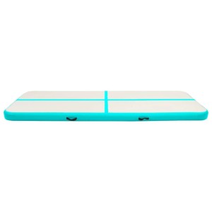 vidaXL Aufblasbare Gymnastikmatte mit Pumpe 300x100x15 cm PVC Grün 92660