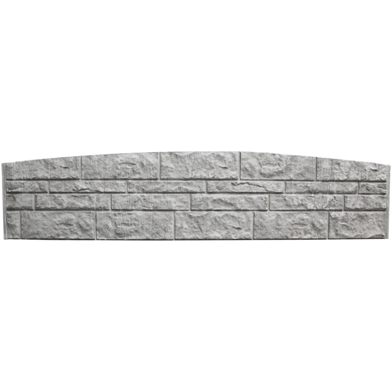 Betonzaun-Bogenplatte Fels 200 cm x 45 cm x 3 cm günstig online kaufen