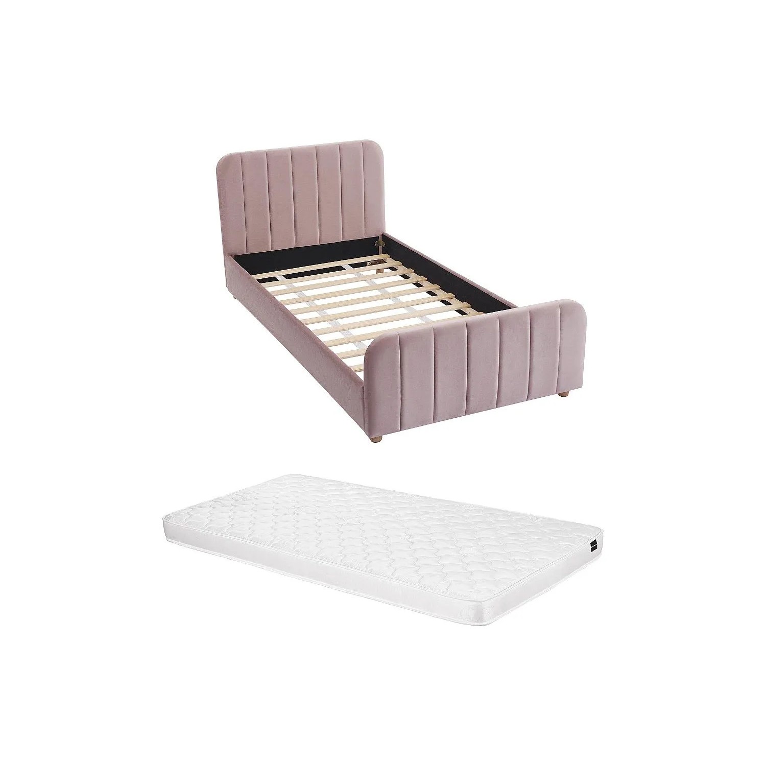 Vente-unique Bettrahmen Rogadi Rosa 97 cm