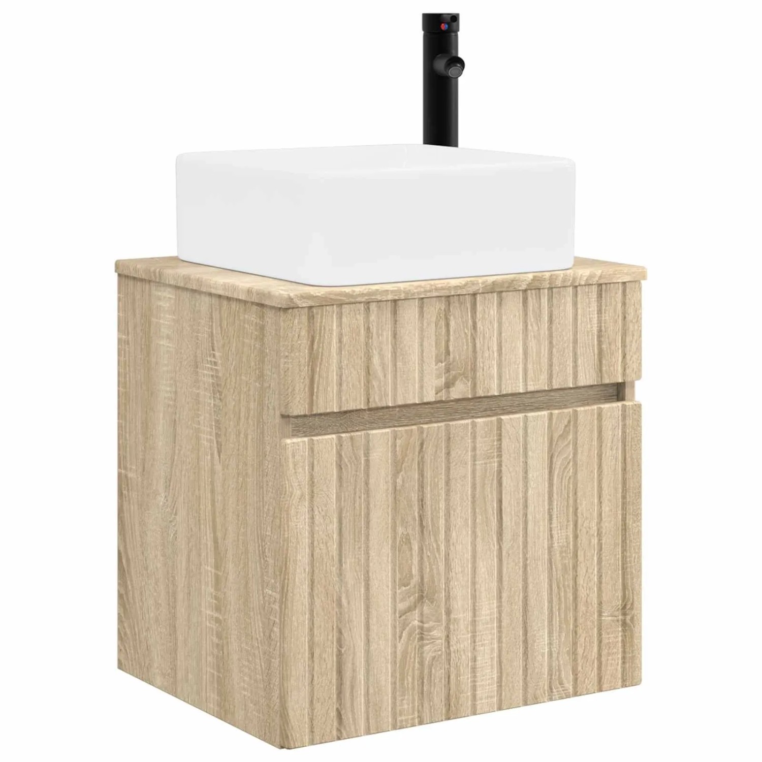 vidaXL Wandmontierte Waschbecken-Vanität Sonoma-Eiche 49 x 41 x 63 cm 890564
