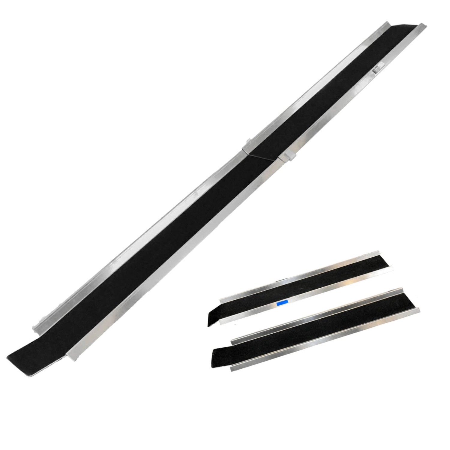 TRUTZHOLM Anti Rutsch Alu Auffahrampe Zusammensteckbar 150-270 cm Verstellbar