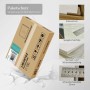 Verpackung des Emke Badspiegels 120x60 mit LED-Beleuchtung und Transportschutz.
