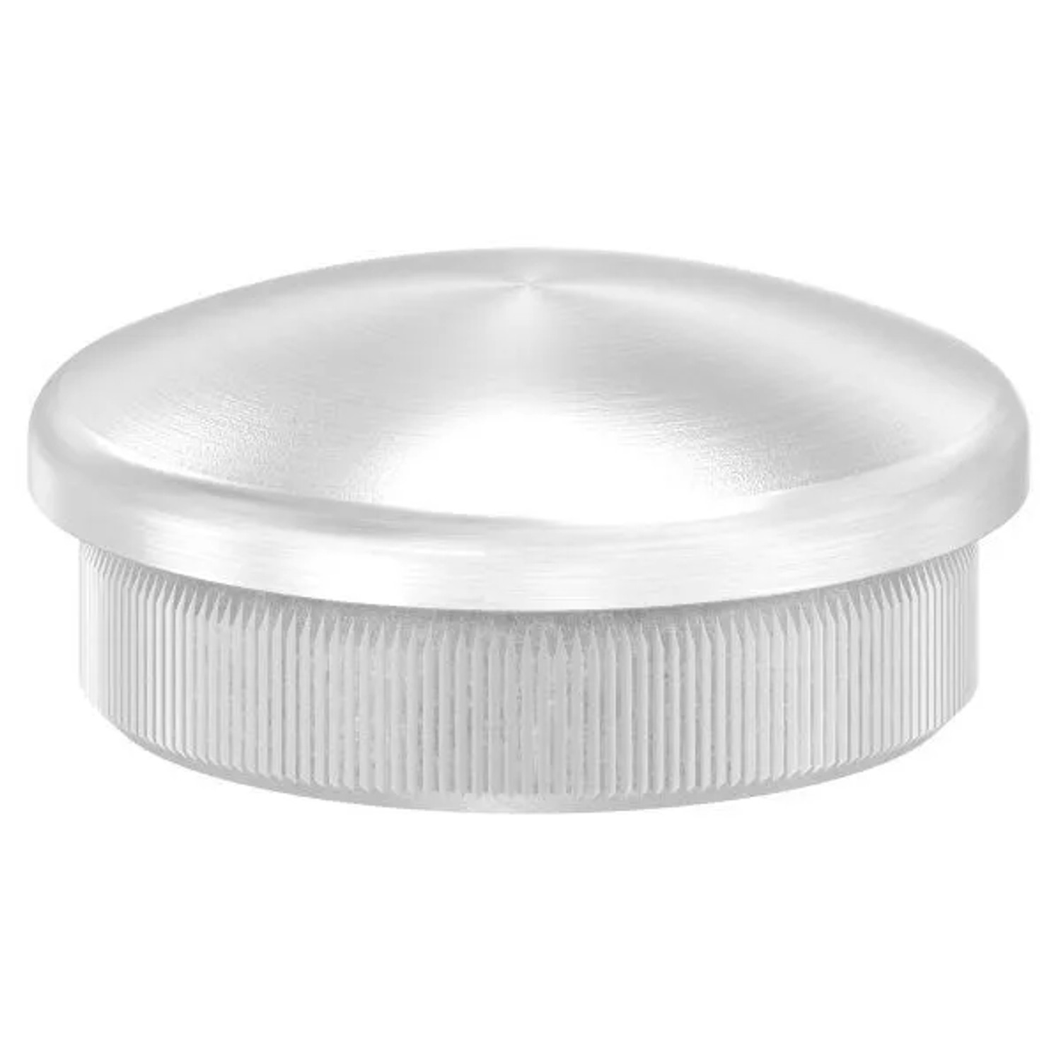 FeNau Einsteckkappe Edelstahl V2A Für Rohr Ø 35,0 mm Wandstärke 2,0 mm Gewölbt Massiv
