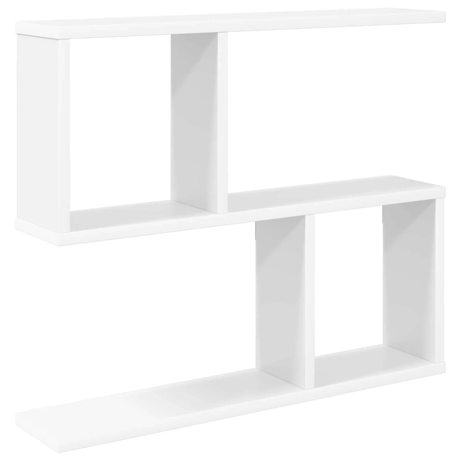 vidaXL Wandregal Weiß 60 x 12 x 50,5 cm Holzwerkstoff 8012252