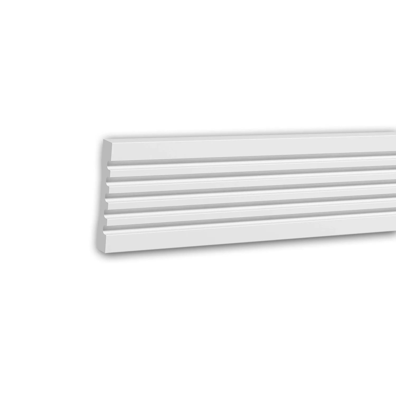 PROFHOME 151370 Wand- und Friesleiste Stuckleiste Zierleiste Friesleiste 2 m 200 cm x 1,5 cm x 7,5 cm Weiß
