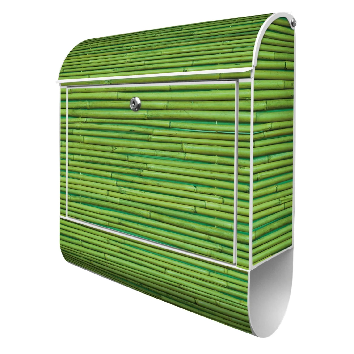 Banjado Design Briefkasten Weiß Pulverbeschichtet 39x47x14cm 2 Schlüssel Mi günstig online kaufen