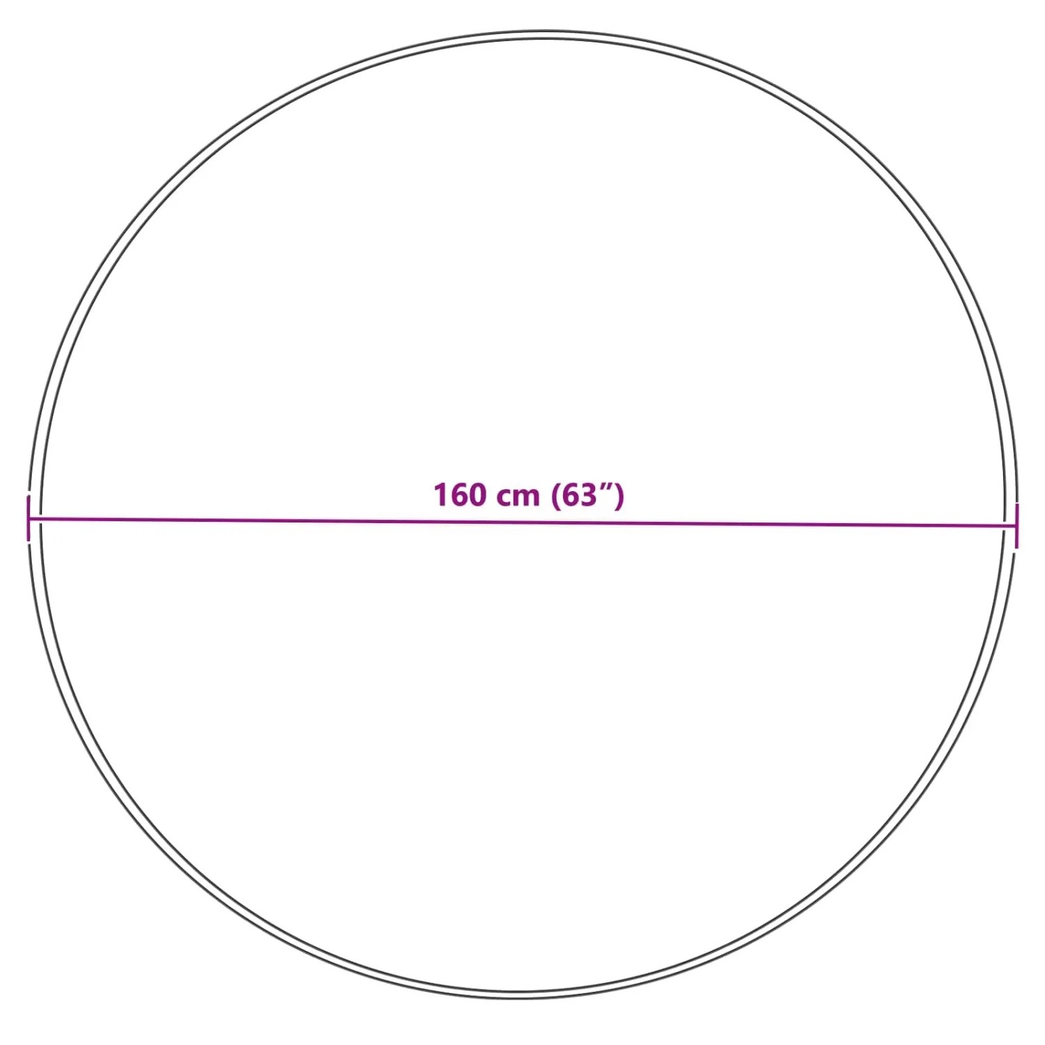 vidaXL Kunstschaffell Teppich Tafalla Creme Ø 160 cm Polyester 42021516_10