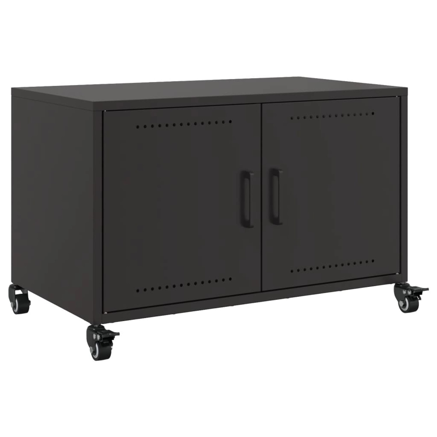 vidaXL TV-Schrank Schwarz 68x39x43,5 cm Stahl 846638 günstig online kaufen