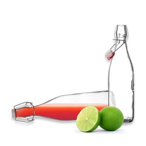 BigDean 12x Glasflasche 500ml Bügelverschluss Milchflasche Saftflasche Ölflasche Bügelverschlussflasche
