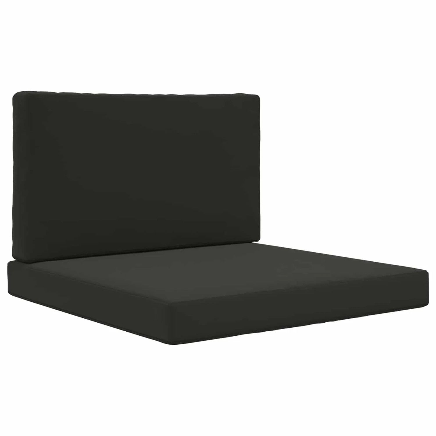vidaXL Sofakissen für Draußen 2-Tlg Schwarz Polyester 900836